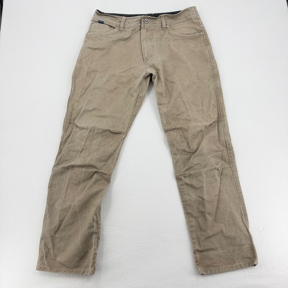 Kuhl Rydr Pants Mens 34x32 Khaki Tan Articulated Workwear Hiking Excellent - Picture 3 of 16